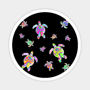 RAINBOW Turtles Magnet